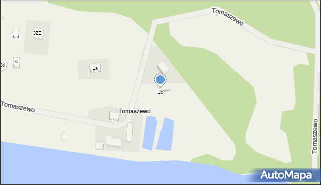 Kalisz, Tomaszewo, 1b, mapa Kalisza