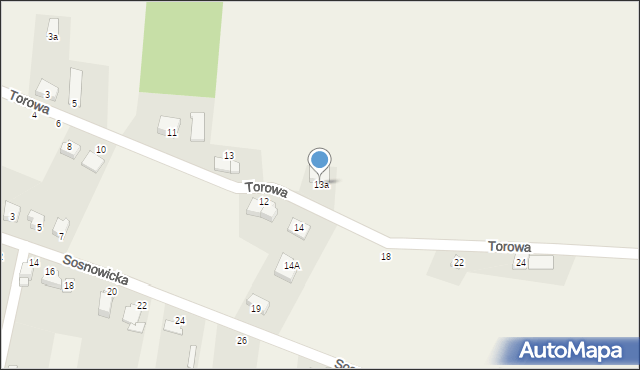 Kaniów, Torowa, 13a, mapa Kaniów