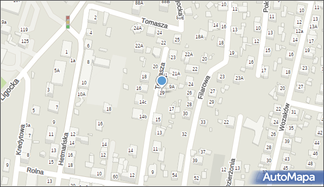 Katowice, Tomasza, 19, mapa Katowic