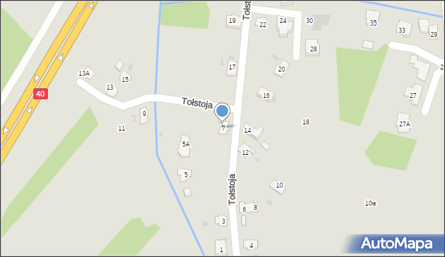 Kędzierzyn-Koźle, Tołstoja Lwa, 7, mapa Kędzierzyna-Koźle