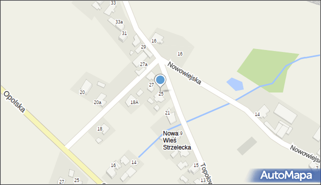 Kielcza, Topolowa, 25, mapa Kielcza