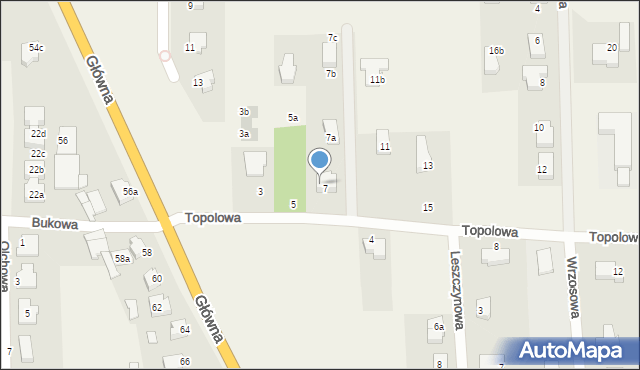 Kobylnica, Topolowa, 9, mapa Kobylnica