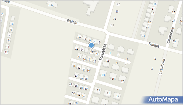 Kobylnica, Toskańska, 18, mapa Kobylnica