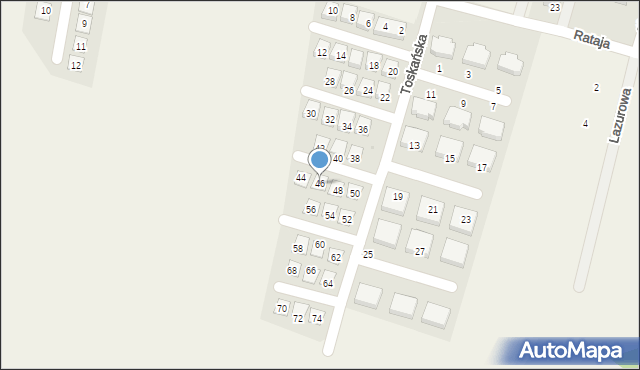 Kobylnica, Toskańska, 46, mapa Kobylnica