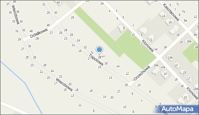 Kobylniki, Topolowa, 18, mapa Kobylniki