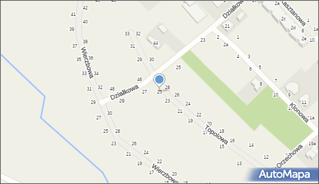 Kobylniki, Topolowa, 25, mapa Kobylniki