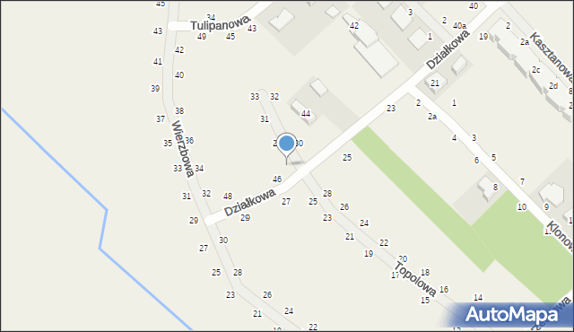 Kobylniki, Topolowa, 27, mapa Kobylniki