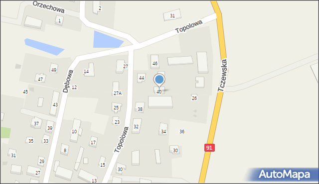 Kolnik, Topolowa, 40, mapa Kolnik