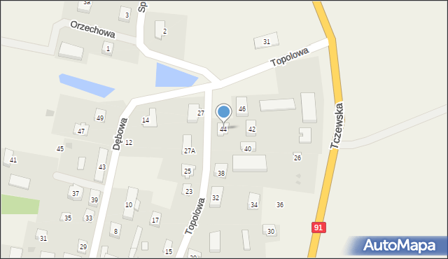 Kolnik, Topolowa, 44, mapa Kolnik