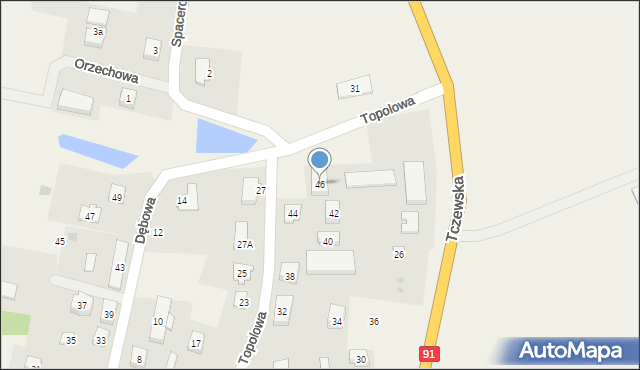 Kolnik, Topolowa, 46, mapa Kolnik