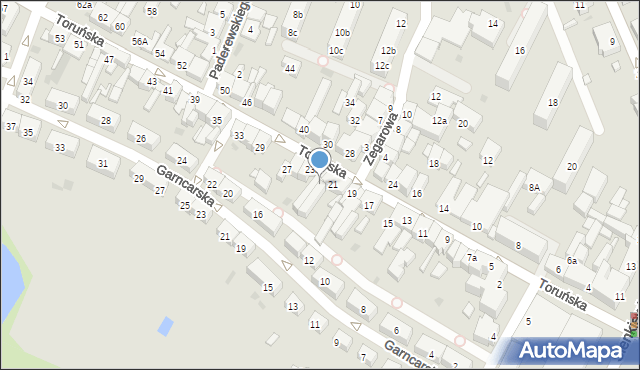 Koło, Toruńska, 23, mapa Koło