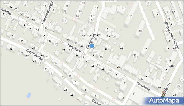 Koło, Toruńska, 26, mapa Koło