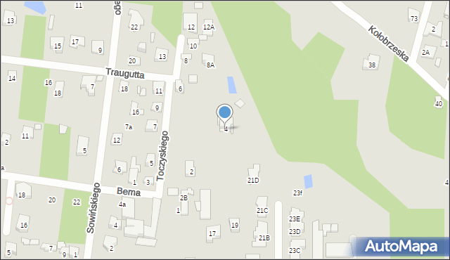 Konstancin-Jeziorna, Toczyskiego Józefa, 4, mapa Konstancin-Jeziorna