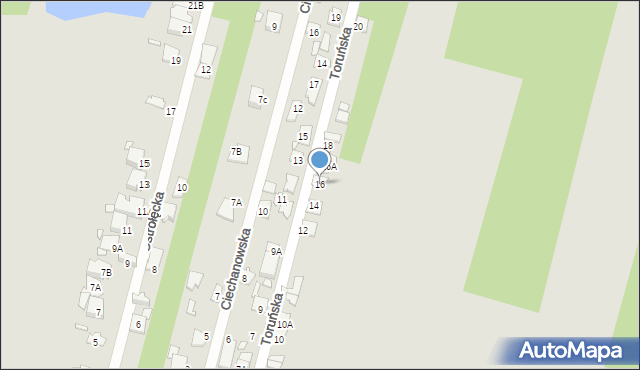 Konstancin-Jeziorna, Toruńska, 16, mapa Konstancin-Jeziorna