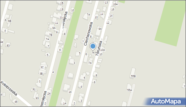 Konstancin-Jeziorna, Toruńska, 7, mapa Konstancin-Jeziorna