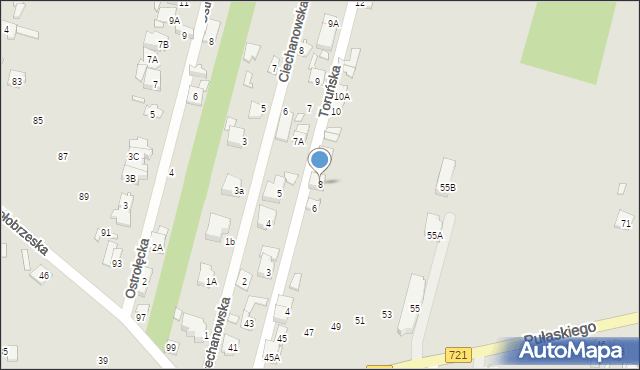 Konstancin-Jeziorna, Toruńska, 8, mapa Konstancin-Jeziorna