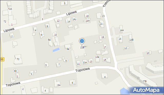 Koziegłowy, Topolowa, 11B, mapa Koziegłowy