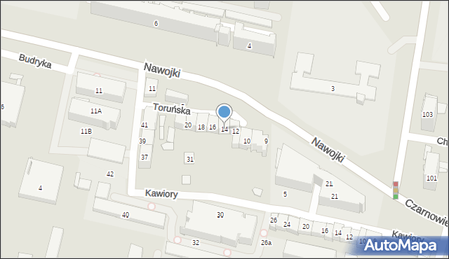 Kraków, Toruńska, 14, mapa Krakowa