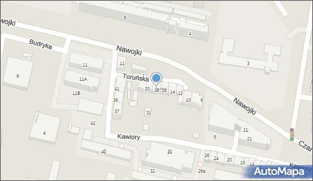 Kraków, Toruńska, 18, mapa Krakowa