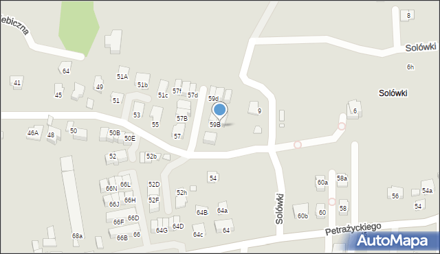 Kraków, Topografów, 59C, mapa Krakowa