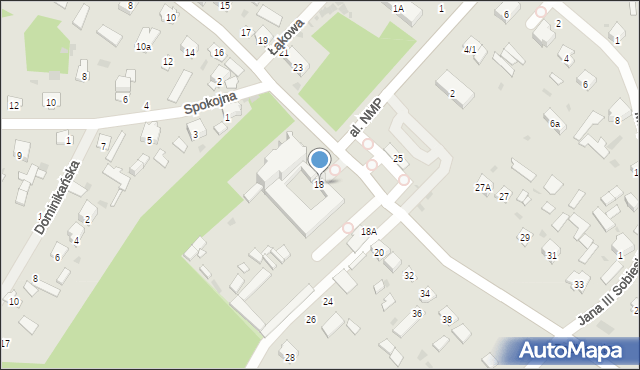 Krasnobród, Tomaszowska, 18, mapa Krasnobród