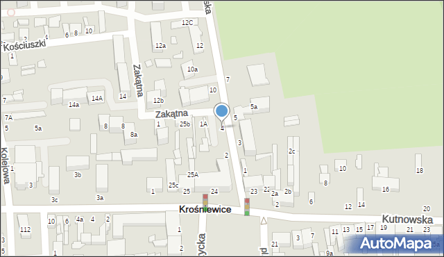 Krośniewice, Toruńska, 4, mapa Krośniewice