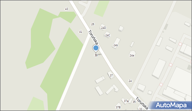 Kutno, Toruńska, 39, mapa Kutno