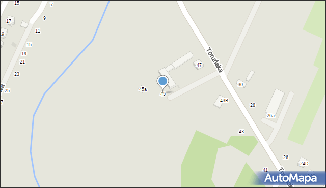 Kutno, Toruńska, 45, mapa Kutno