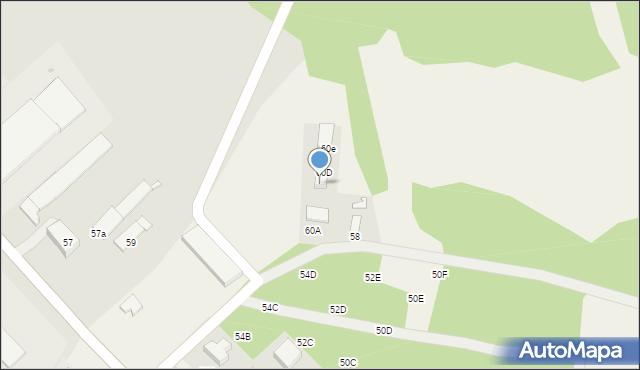 Łaszczówka, Tomaszowska, 60c, mapa Łaszczówka