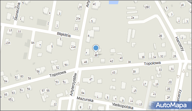 Lębork, Topolowa, 46, mapa Lębork