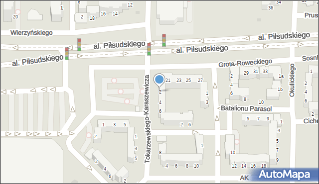 Legnica, Tokarzewskiego-Karaszewicza Michała, gen., 2, mapa Legnicy