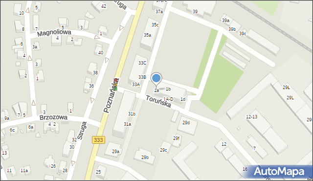 Legnica, Toruńska, 1a, mapa Legnicy