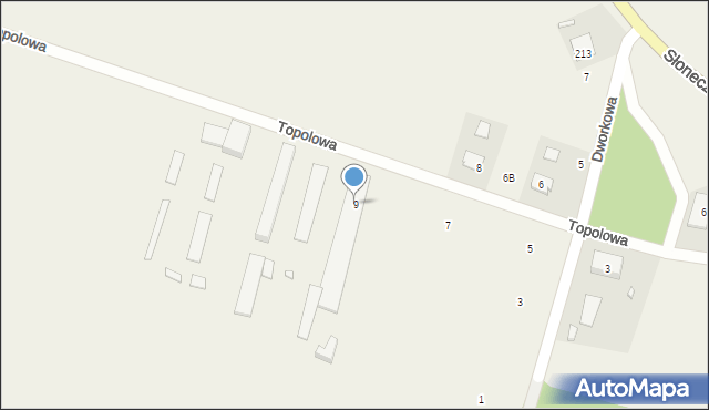 Lesznowola, Topolowa, 9, mapa Lesznowola