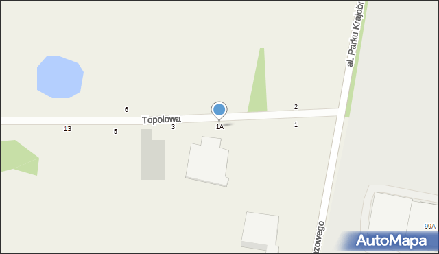 Łężyce, Topolowa, 1A, mapa Łężyce