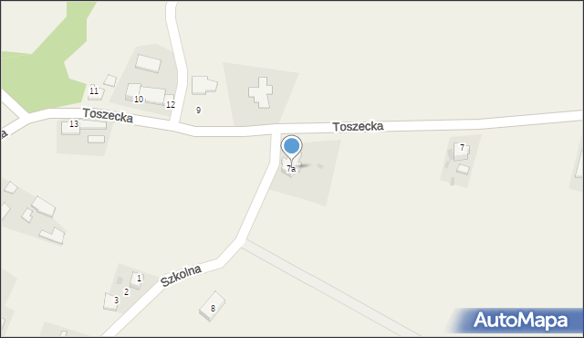 Ligota Toszecka, Toszecka, 7a, mapa Ligota Toszecka