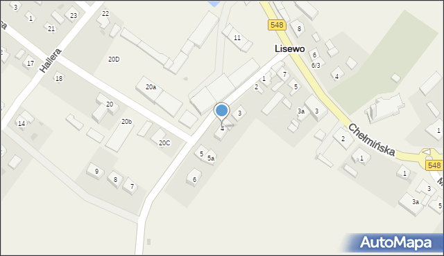 Lisewo, Toruńska, 4, mapa Lisewo