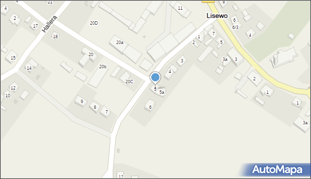 Lisewo, Toruńska, 5, mapa Lisewo