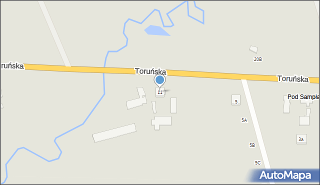 Lubawa, Toruńska, 11, mapa Lubawa