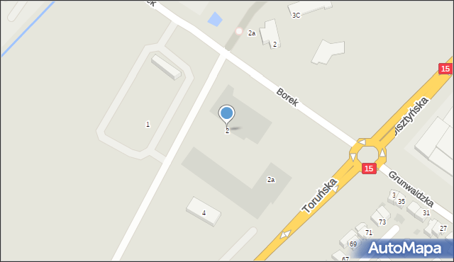 Lubawa, Toruńska, 2, mapa Lubawa