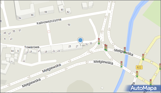 Lublin, Towarowa, 29, mapa Lublina