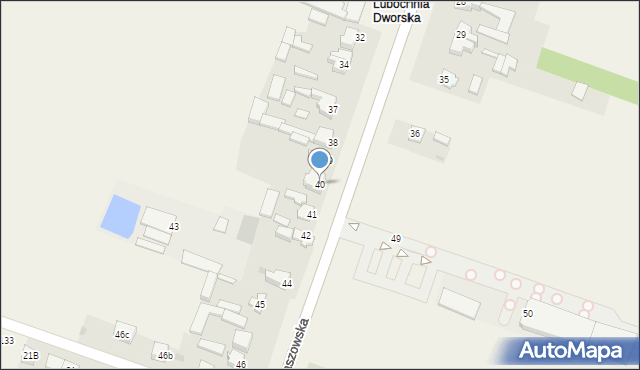 Lubochnia, Tomaszowska, 40, mapa Lubochnia