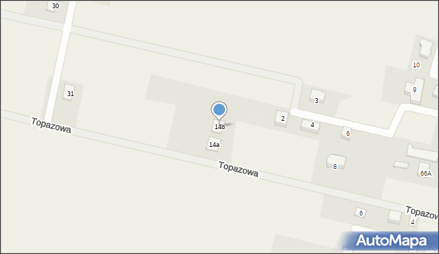 Luzino, Topazowa, 14b, mapa Luzino