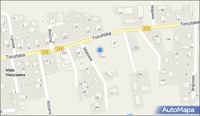 Mała Nieszawka, Toruńska, 17d, mapa Mała Nieszawka