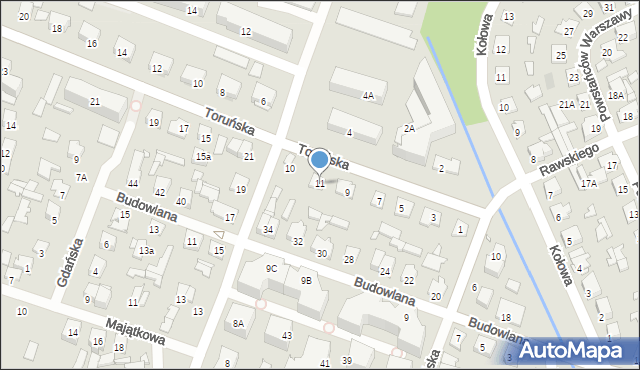Mińsk Mazowiecki, Toruńska, 11, mapa Mińsk Mazowiecki
