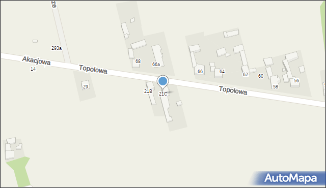 Najdziszów, Topolowa, 21C, mapa Najdziszów