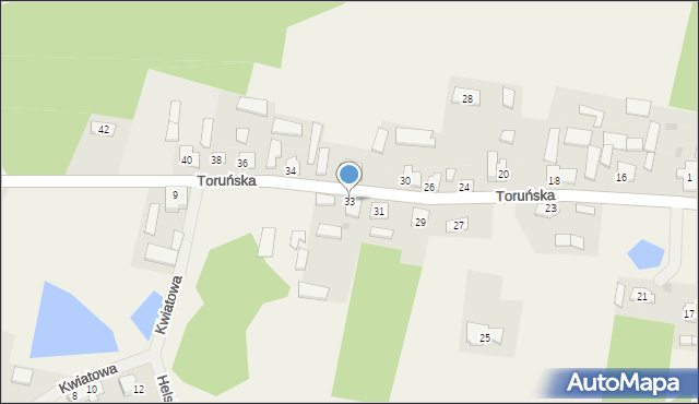 Nielbark, Toruńska, 33, mapa Nielbark