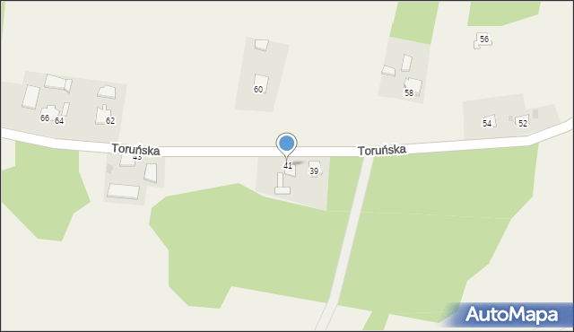 Nielbark, Toruńska, 41, mapa Nielbark