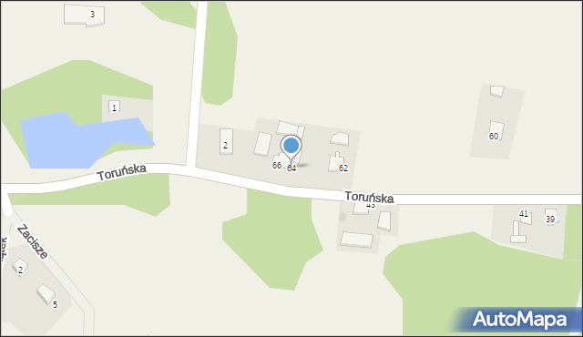 Nielbark, Toruńska, 64, mapa Nielbark