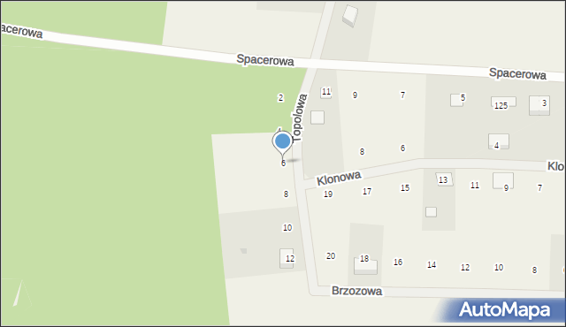 Niepoczołowice, Topolowa, 6, mapa Niepoczołowice