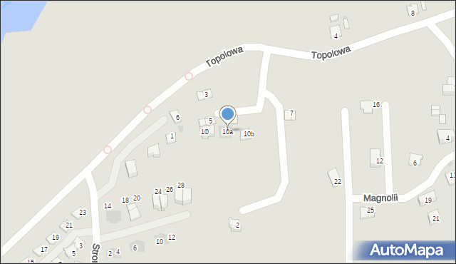 Niepołomice, Topolowa, 10a, mapa Niepołomice